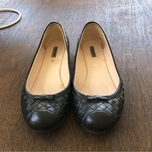 Bottega Veneta Ballet Napa Intrecciato Flats